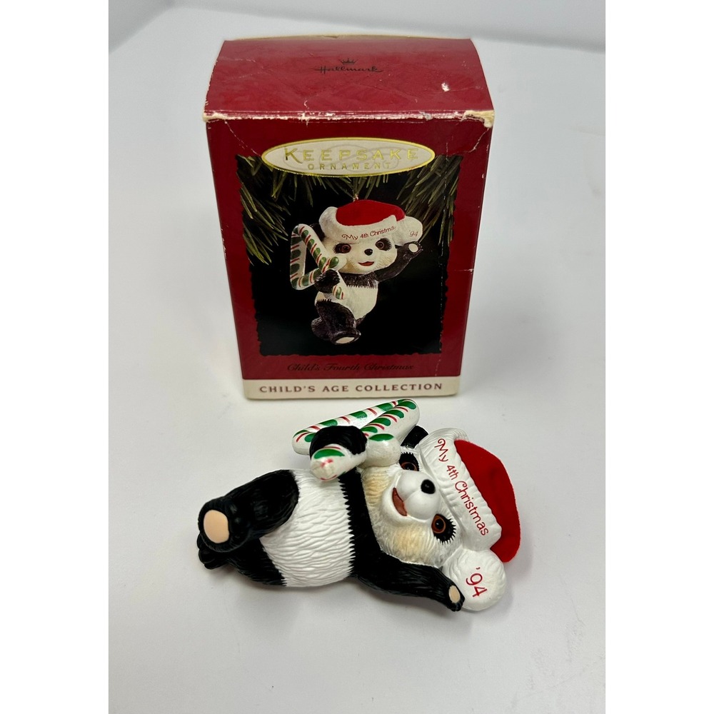 Hallmark Keepsake My Fourth Christmas Ornament 1994 Child's Age Collection‎ B2